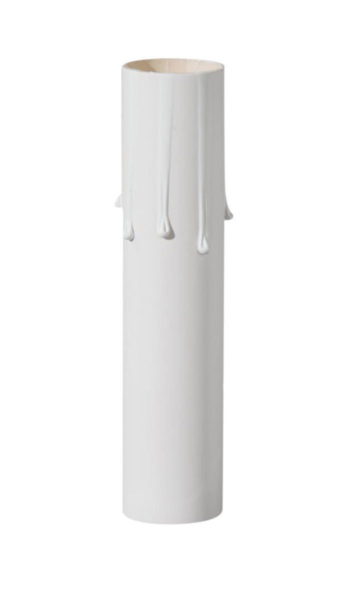 Matte White Paper Board Candle Cover, CANDELABRA Base, Choice of Size