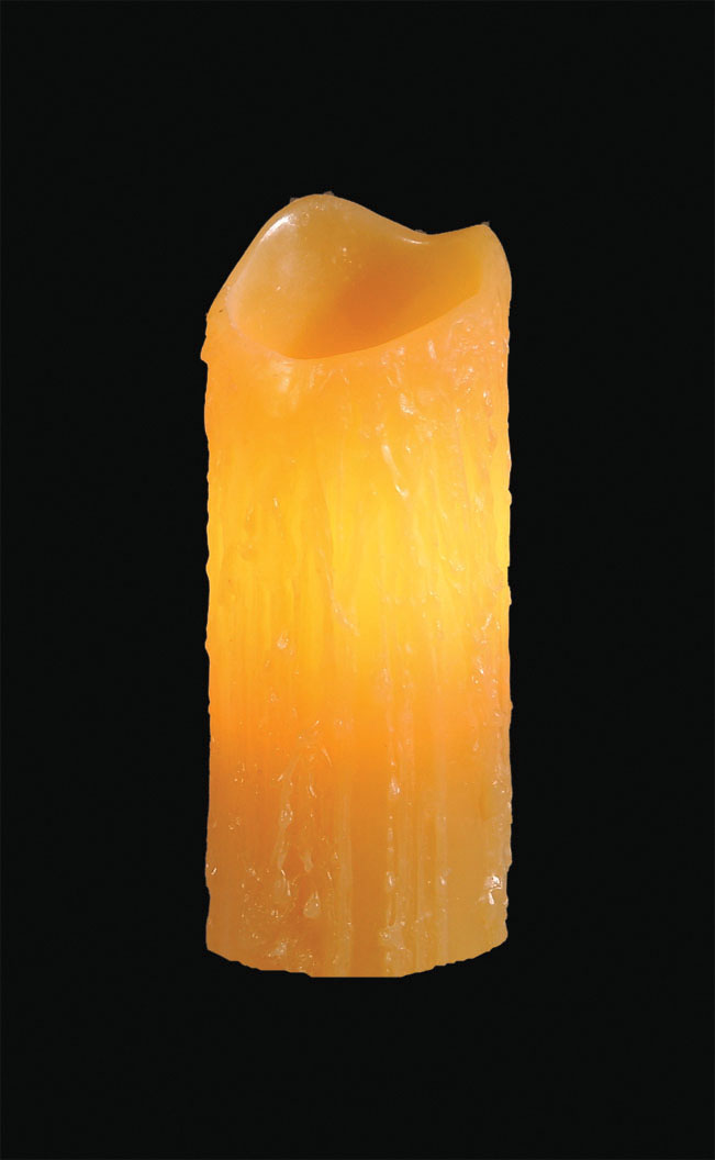 Resin Large Diameter Gold Color "Melting" Candle Cover, Choice of Size