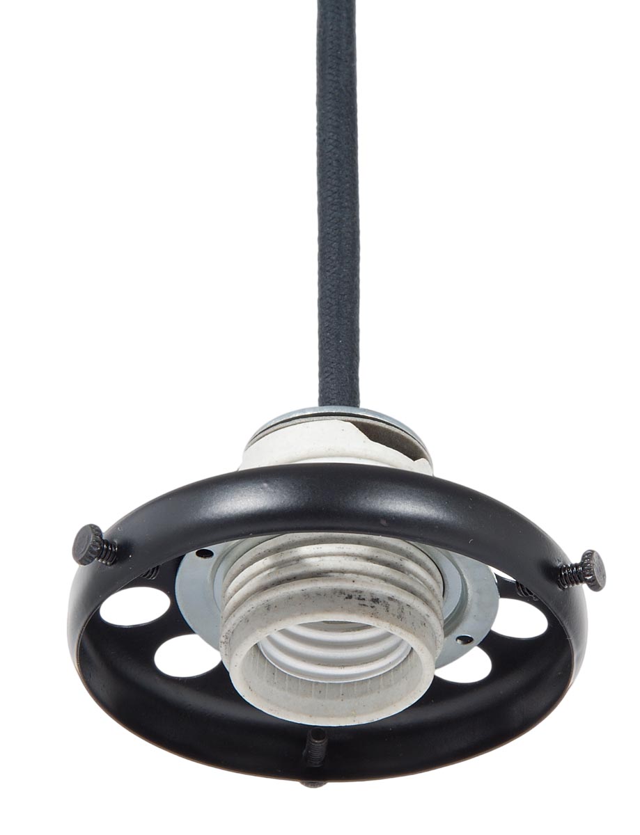 3 1/4" Fitter Size Shade Holder for Threaded Lamp Sockets w/Captive Ring