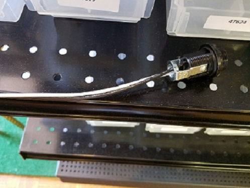 E12 Candelabra Socket With External Threads, Ring, Hickey, & 12" Leads