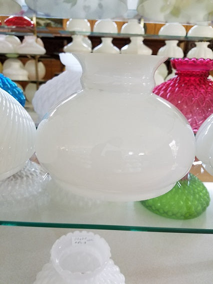 Cased Glass Student Shade - Plain Top, 7 inch fitter