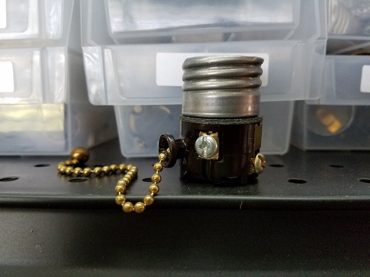 Leviton Brand Pull Chain Socket Interior, Your Choice of Function