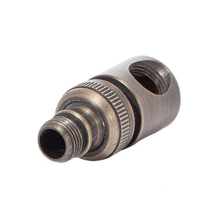 43mm Tall Brass Lamp Swivel, 1/8M x 1/8F, 1/8IPS, Antique Brass