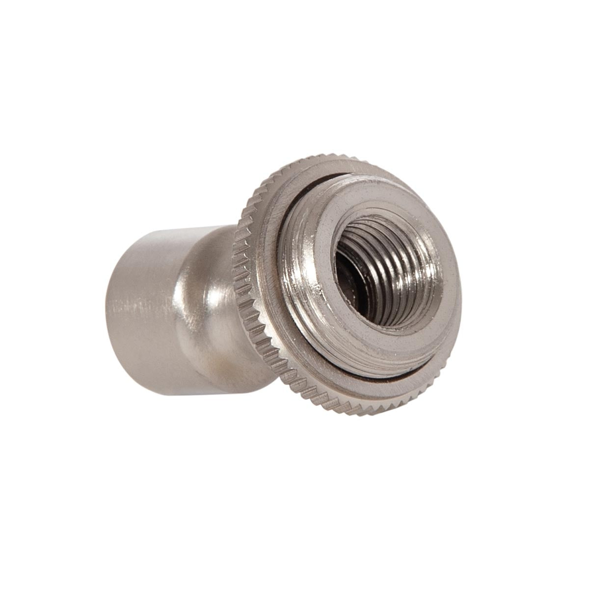 1-1/2 Inch Tall Satin Nickel Finish Hang Swivel with Straight Screw Collar, 1/4F