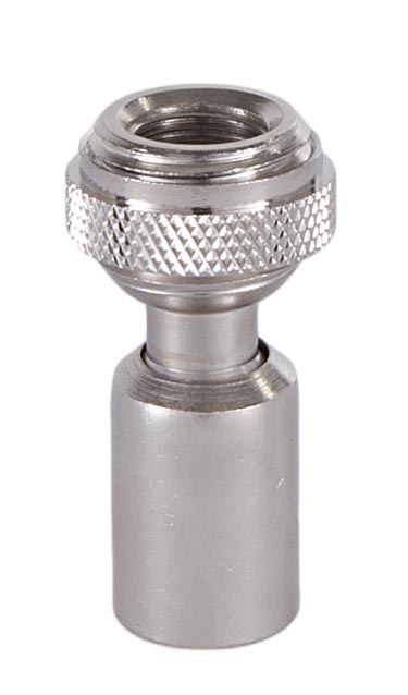 Nickel Finish Hang Straight Swivel, 11/16 inch dia. seat, 1/8F
