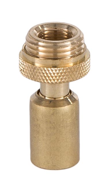 Unfin. Brass Hang Straight Swivel, 11/16 inch dia. seat, 1/8F