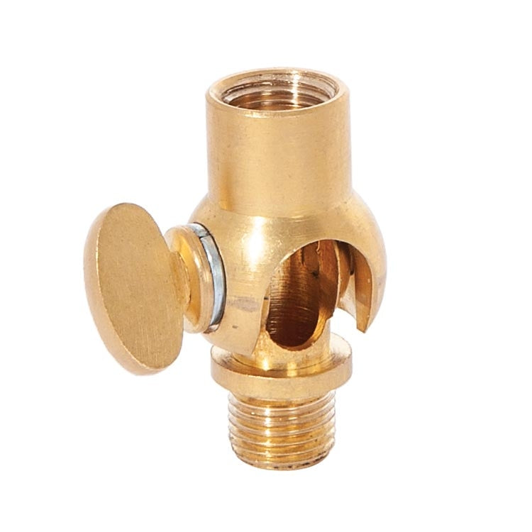 35mm Tall Lamp Swivel With Key, 1/8F x 1/8M, Unfinished