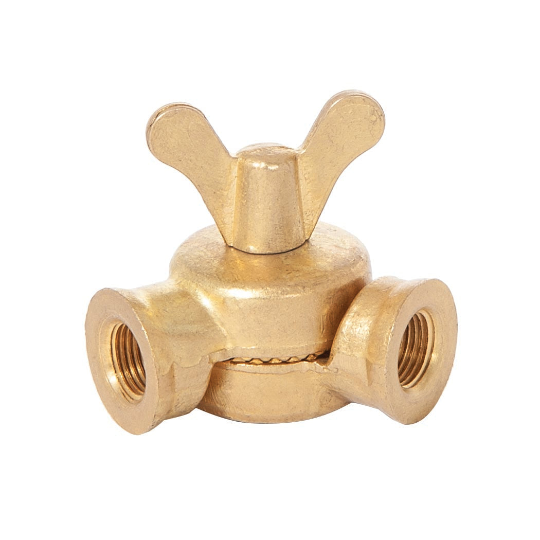 45mm Lamp Swivel with Teeth & Butterfly Pin, Female 1/8 IPS, Unfinished