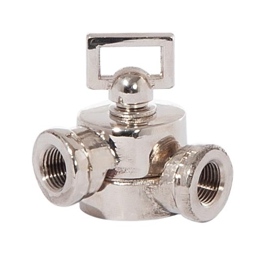 Polished Nickel Die Cast Brass Swivel, No Teeth, 1/8F