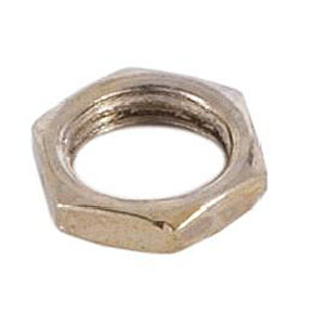 1/8F Brass Plated Steel Hexnut, 1/2" Across Flats