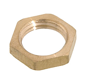 1/8F Brass Hexnut, 1/2" Across flats, 1/8" Thick