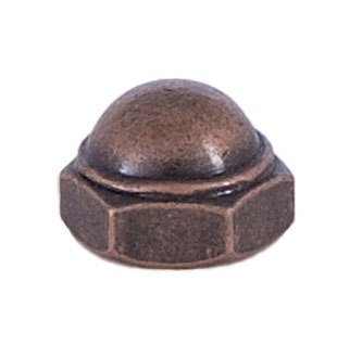 8-32F Antique Brass Finish Canopy Cap Nut