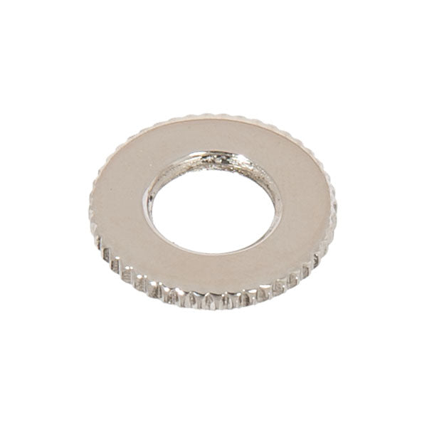 3/4" Diameter Knurled Locknut, Nickel Plated Finish