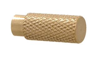 Knurled Brass Switch Knob or Lamp Key, 5/8" Long