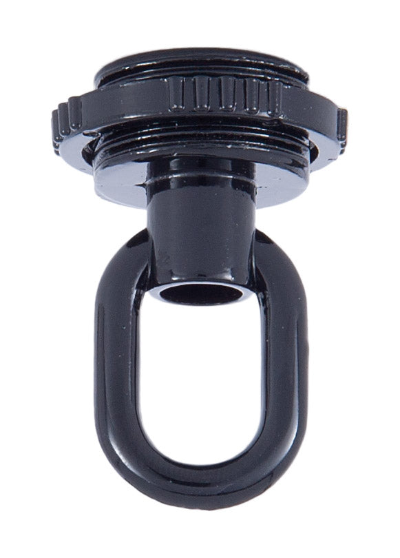 Black Die Cast Screw Collar Loop 1/4 F Tap