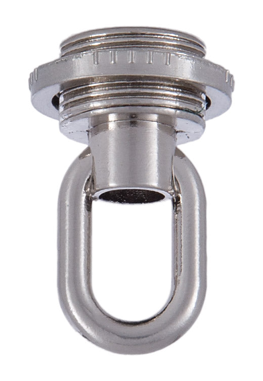 Satin Nickel Die Cast Screw Collar Loop 1/4 F Tap