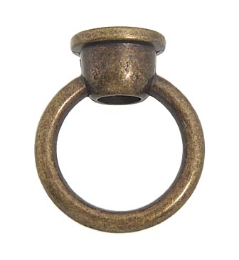 1 3/4" ht. Zinc Colonial Loop w/Antique Brass Finish