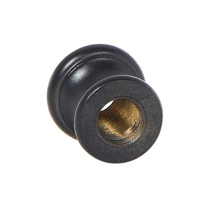 15/16 Inch Tall Satin Black Finish Brass Neck, Tap 1/8F