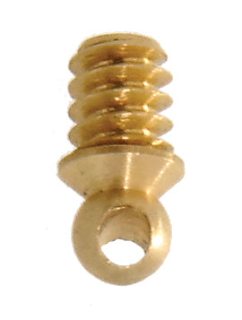 6-32, Cross Drilled Brass Screw, 5/32" overall length