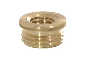 1/8M (3/8" diameter) x 1/4-27F Brass Reducer