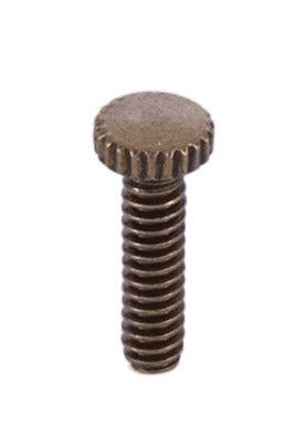 6-32 Antique Brass Finish Thumbhead Lantern Screw, 1/2" thread length