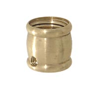 Brass Slip Coupling, 5/8" ht., 1/4 F X 1/8 IP Slip