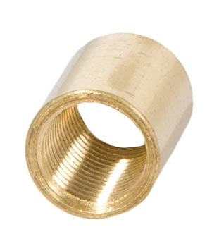 9/16 Inch Tall Burnished & Lacquered Brass Coupling, 1/8F