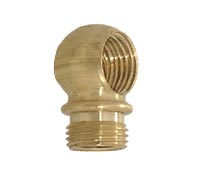 90 Degree, Brass Angle Nozzle, 25/32" height, 1/8 F X 1/8 M