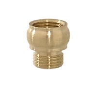 9/16" Brass Beaded Nozzle, 1/8F (3/8" diameter) x 1/8M (3/8" diameter)