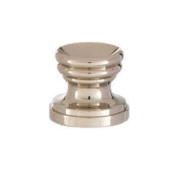 Cup Shaped Design, Base Only Finial, Nickel Finish