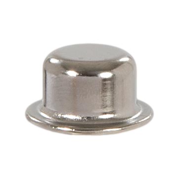 Knob Style Lamp Finial, Nickel Finish, 1/2" ht.
