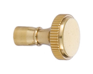 Polished & Lacquered Solid Brass Knurled Key