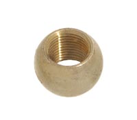 7/16 Inch Height Brass Ball Coupling, 1/8F