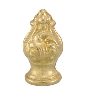 1 1/2" ht., Cast Brass Finial, Tap 1/8F