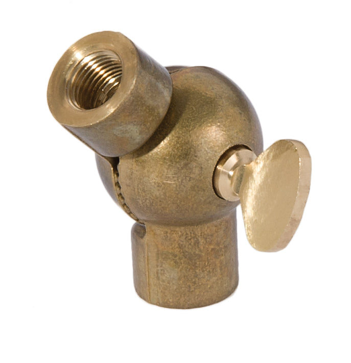 Large Die Cast Brass Swivel with Butterfly Knob, 1/8F x 1/8F