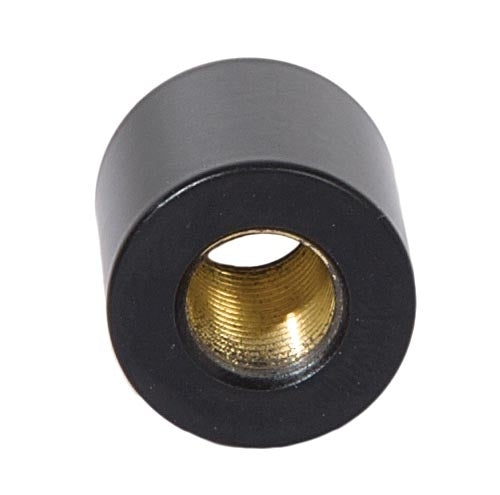 3/4 Inch Tall Brass Satin Black Lamp Coupling, 1/8F Tap