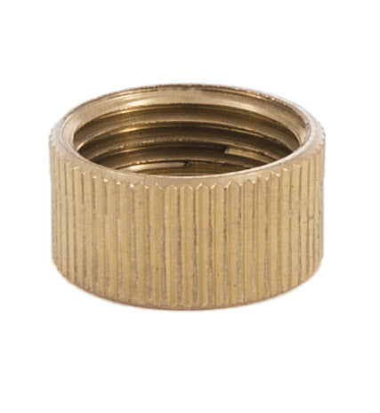3/4" Diameter Brass Stud Bushing, 3/8F (5/8" diameter) x 1/8F (3/8" diameter)