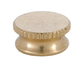 9/16" diamerter Brass Bracket Cap, tap 8-32, 1/4" tall