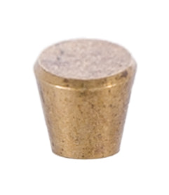 3/8" tall Tapered Brass Canopy Knob