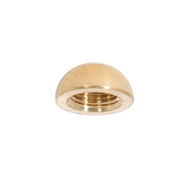 5/8 Inch Dia. Unfinished Brass Half Ball, 1/8F