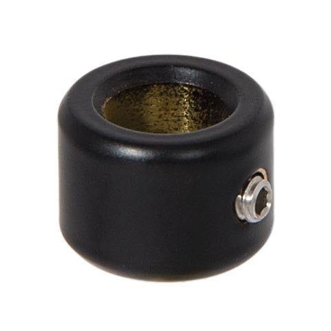 1/2 Inch Tall Satin Black Finish Brass Slip Ring & Steel Set Screw, 1/8 IP Slip