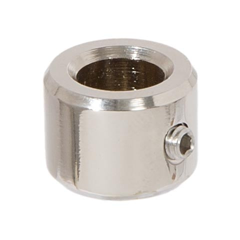 1/2 Inch Tall Polished Nickel Finish Brass Slip Ring & Steel Set Screw, 1/8 IP Slip