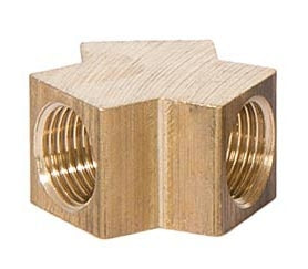 13/16 Inch High Y Angle Geometric Style Unfinished Brass Lamp Armback, 1/8F All Sides