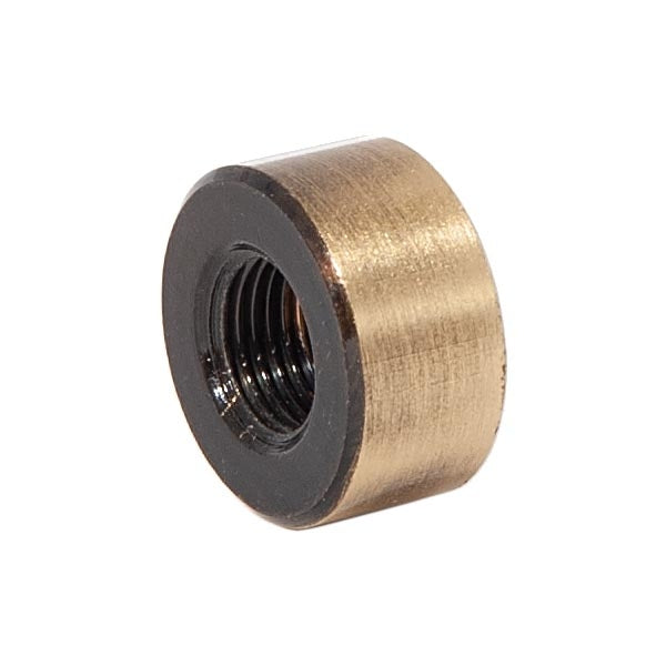 3/4" Diameter, 3/8" Tall Modern Brass Cap, Tap 1/8F, Antique Brass