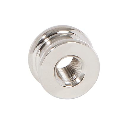 5/8 Inch Tall Polished Nickel Finish Brass Neck, 1/8F