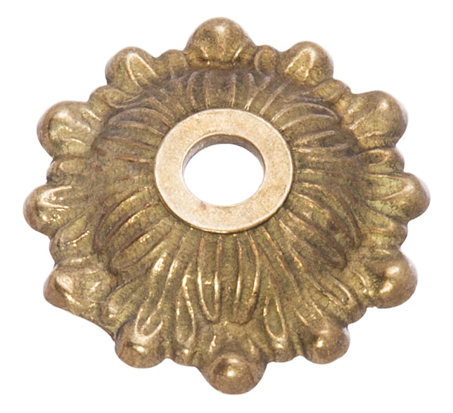 Cast Brass Candle Cup with Fern Design