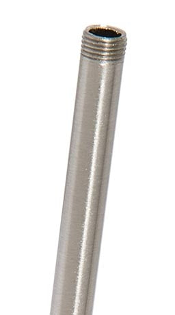 7 Inch Satin Nickel Steel Fixture Stem, Ends 1/8 IPS