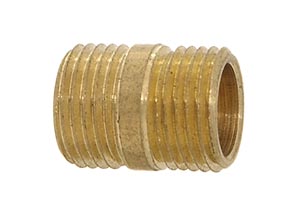 1/2" Long Brass Stop Nipple, 1/8IP (3/8" diameter)