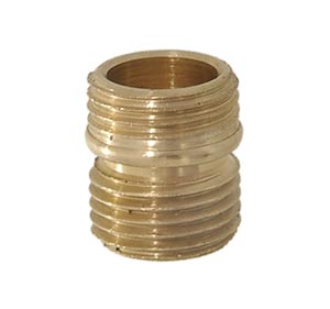 5/16" Long Brass Shoulder Nipple, 1/8IP (3/8" diameter)
