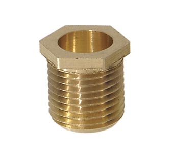 Brass Small Head Flange Nipple, 13/32" head size, 1/8IP thread (3/8" diameter)